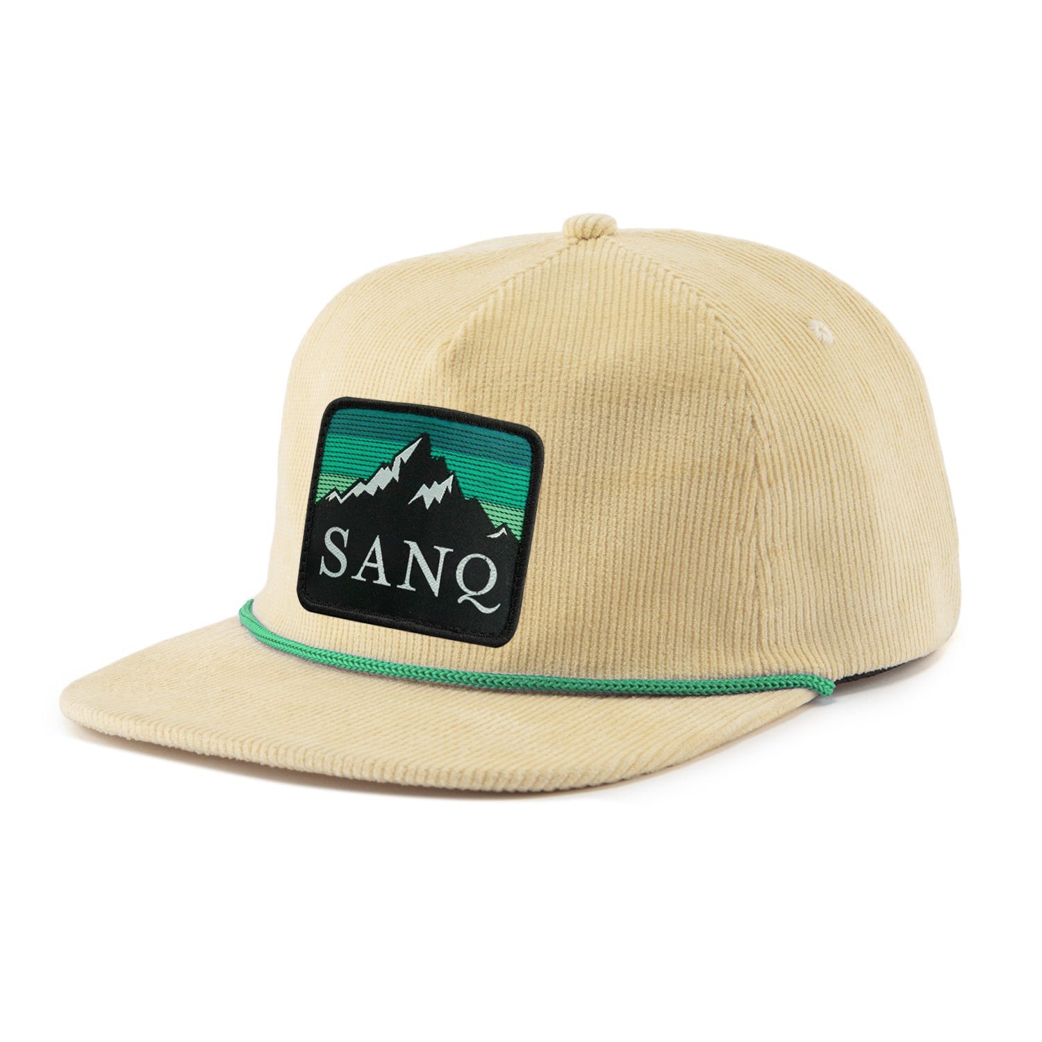 Woven Patch logo & 100% Cordurory material 5 panel snapback hats - Image 2